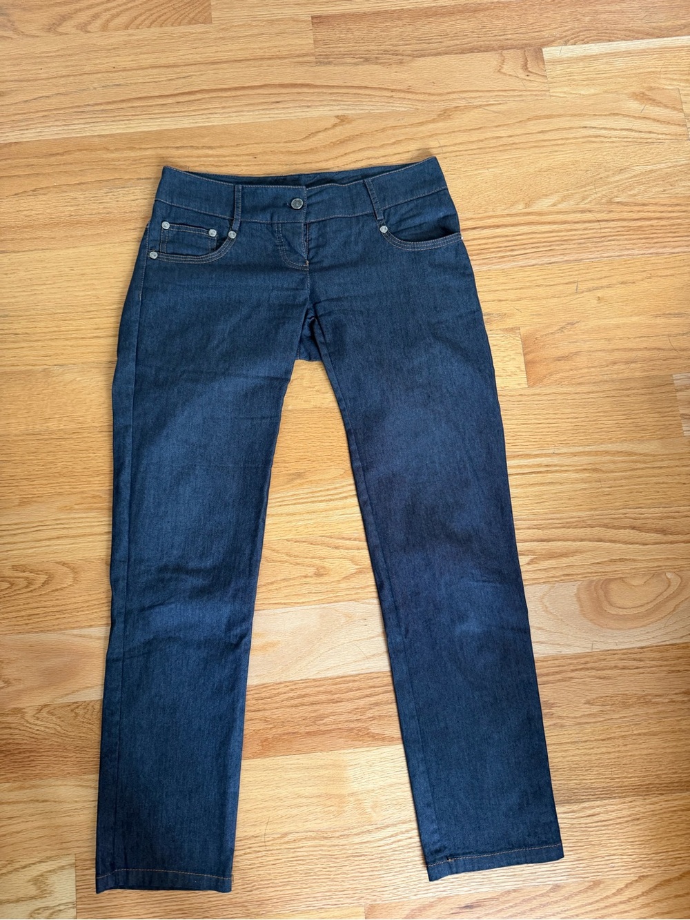 Women’s Dark Blue Stretch Straight Jeans
